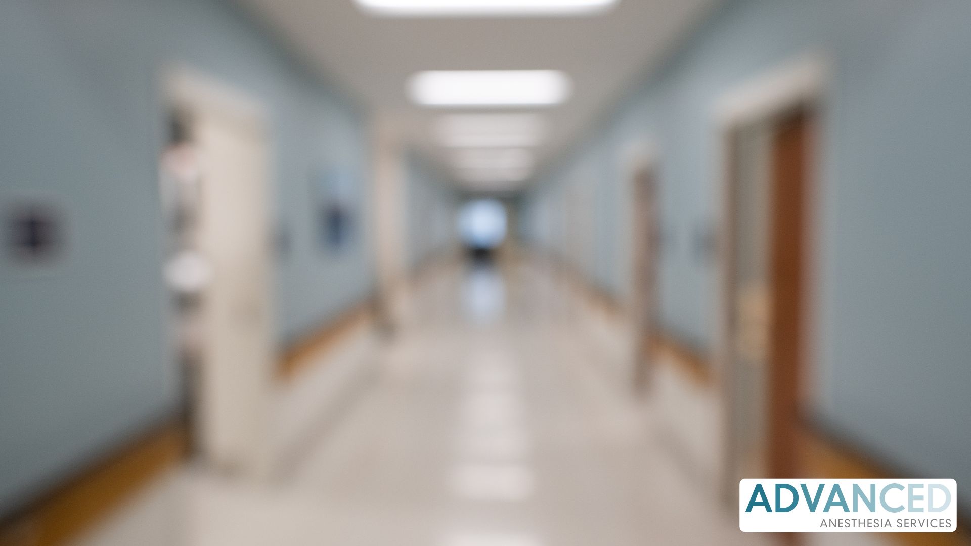 blurry medical hallway